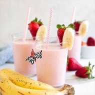 Banana Strawberry Milkshake Banana Strawberry Milkshake